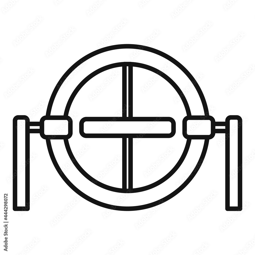 Aufkleber gravity model icon outline vector. accelerometer gyroscope