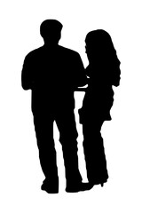 Business People Silhouette Set of 2 unique high-detailed silhouettes