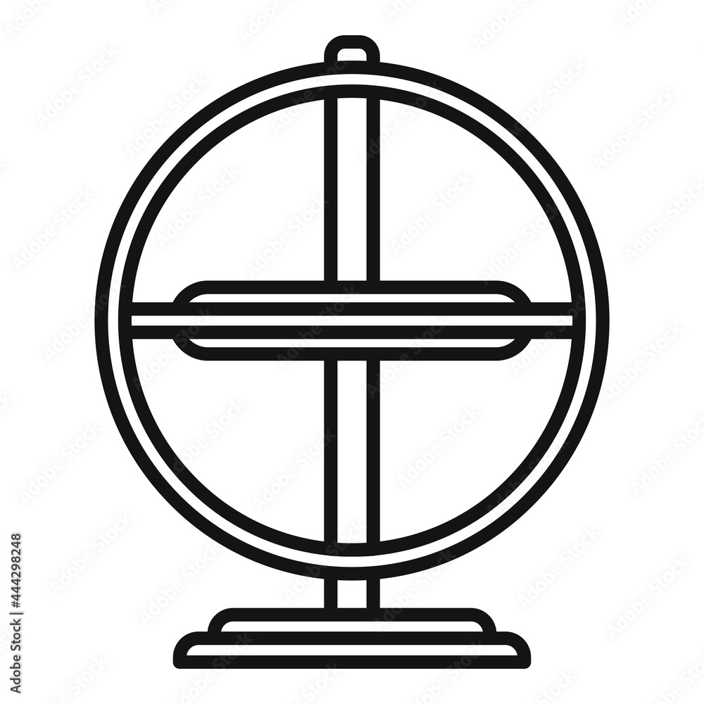 Poster smart gyroscope icon outline vector. gyro accelerometer