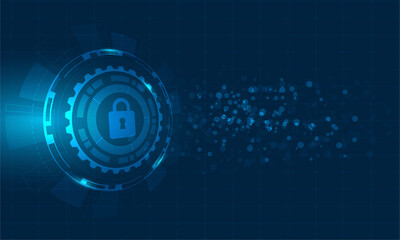 security background technology system vector.Technology abstract.