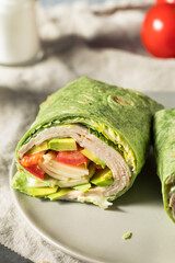 Homemade Healthy Turkey Spinach Wraps