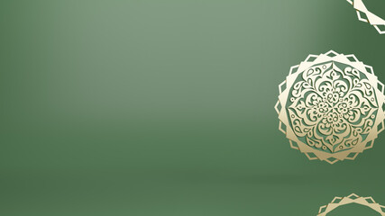 Luxury mandala background with golden arabesque pattern Arabic Islamic east style for Eid al Adha