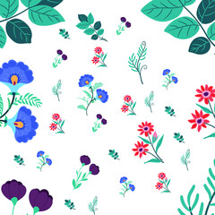 seamless pattern with flowers