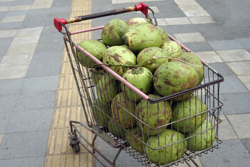 Coconut in basket