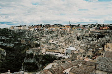 Naklejka premium view of matera basilicata