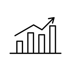 Statistics Linear Vector Icon Design