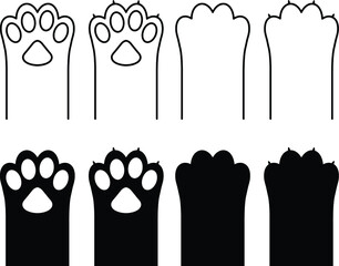 Cat Paws Clipart Graphic  © ATerra