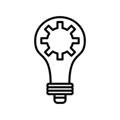 Solution Linear Vector Icon Design