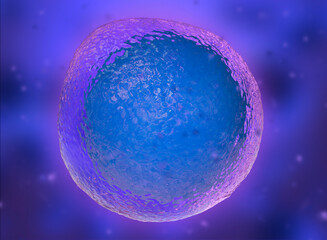 3D Illustration. Microorganisms in human body.
