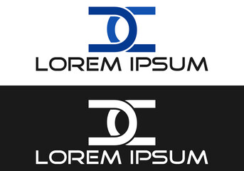 Initial based clean and minimal Logo. CC letter Logo Editable in Vector Format in Black and Color logo