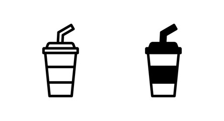 Soft drink icon vector for web, computer and mobile app