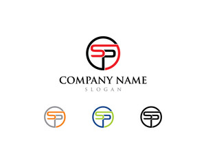 Abstract Letters SP Logo Vector 001