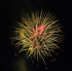 Celebrating a holiday with beautiful Fireworks