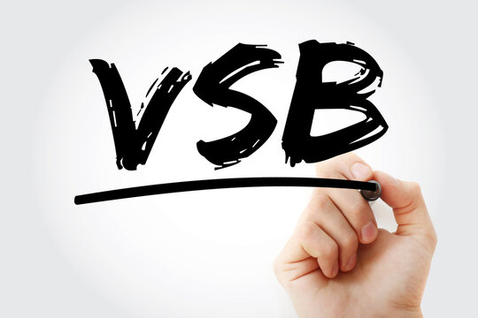VSB - Very Small Business acronym with marker, business concept background