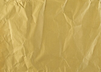 Wrinkly blank postal paper bag texture and background 