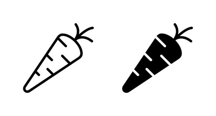 Carrot icon vector for web, computer and mobile app