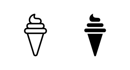 Ice cream icon vector for web, computer and mobile app