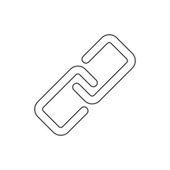 Link icon vector png isolated on white background