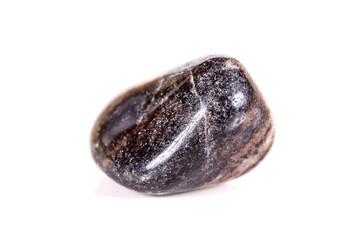 Macro mineral stone jasper on a white background