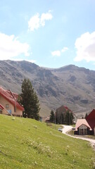 Obraz premium house on the mountain, landscape