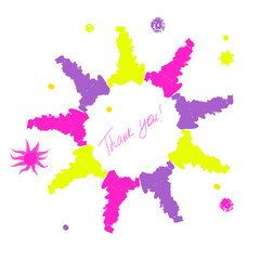 thank you quote vector illustration