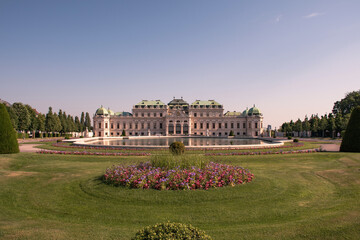 Schloss Belvedere, Wien - obrazy, fototapety, plakaty