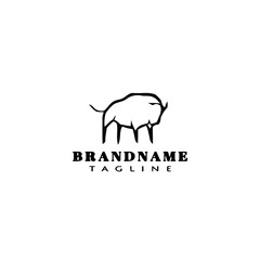 bull logo icon design template vector illustration
