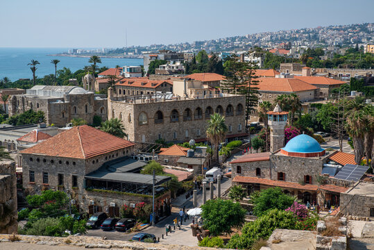 Historical houses of Byblos, also known as Jbeil, a coastal town in Lebanon. One of the oldest continuously inhabited cities in the world