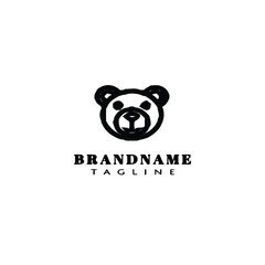 panda logo icon design template vector