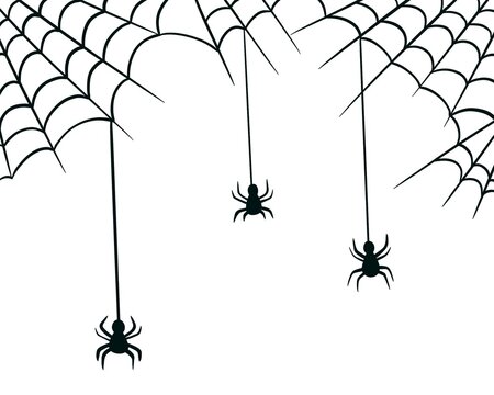 Spider Web Happy Halloween Background