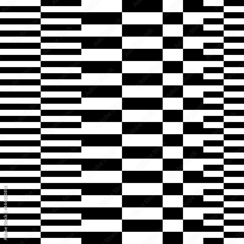 Aufkleber checker ornament. vector seamless checker pattern. black and white colors.
