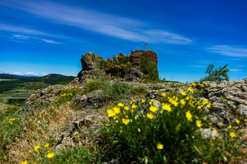 Azeula castle in summer