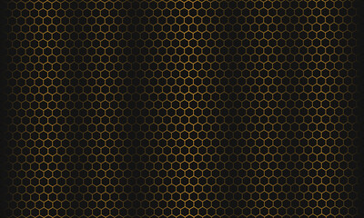 Honeycomb Gold Vector 