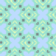 geometric abstract seamless pattern with colorful shapes. vector illustration