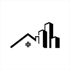Fototapeta premium simple creative vector logo design realestate