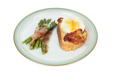 Asparagus, pancetta and egg