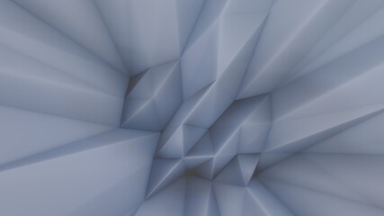 Abstract background of gray triangular pattern 3d render