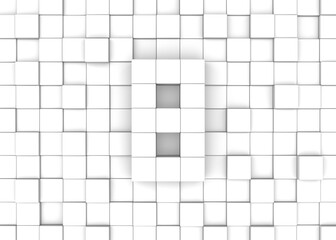 Cube block number 8 background