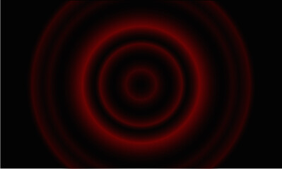 Red Circle Vector Glow Effect