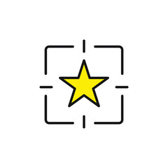 Star Related icons symbol vector elements for infographic web