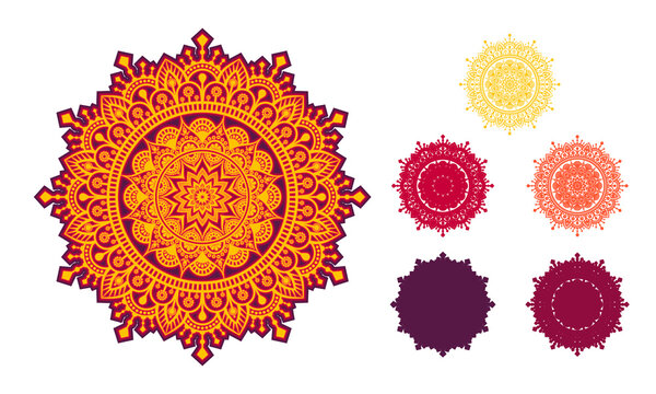 3d Layered Mandala SVG. Mandala Multilayer Cut File, Five layers. Multilayer elements for paper cutting or machine cutting&ndash; 3d SVG Flowers