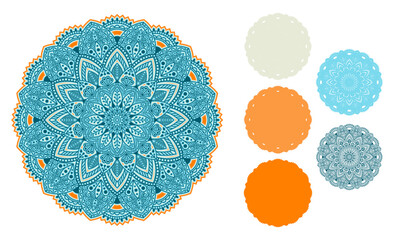 3d Layered Mandala SVG. Mandala Multilayer Cut File, Five layers. Multilayer elements for paper cutting or machine cutting– 3d SVG Flowers