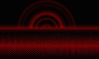 Red Circle Vector Glow Effect Gradient