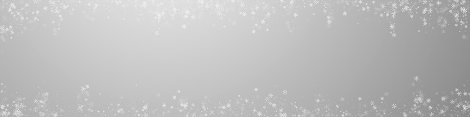 Beautiful snowfall Christmas background. Subtle fl