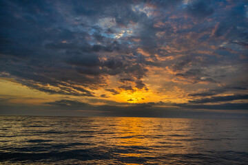 Sunset over the Black sea