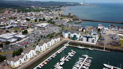 Boats at Carrickfergus Marina and Harbour Northern ireland
