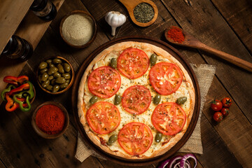 Mozzarella pizza