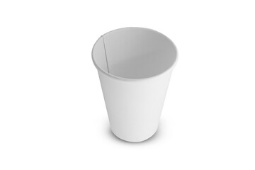 white paper cup for hot drinks