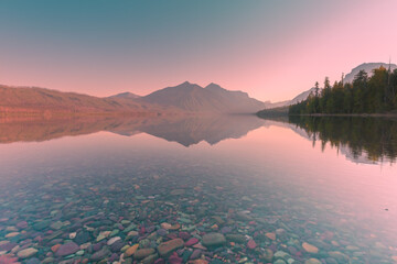 Sunrise at Lake McDonald