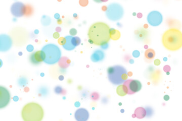 カラフルな水玉模様